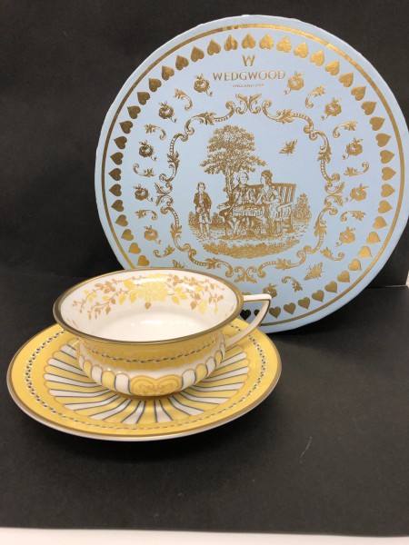 ＷＥＤＧＷＯＯＤ　ウェッジウッド　「イエローリボン」　カップ＆ソーサー　
